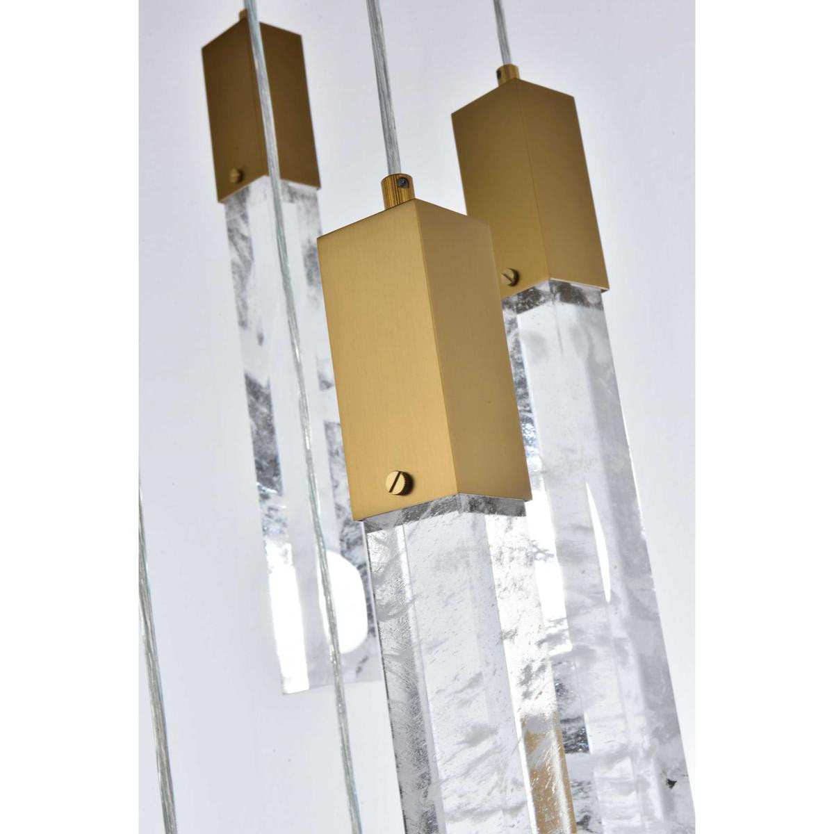 Aurora 13 Light Pendant, Satin GoldBy Elegant Furniture & Lighting