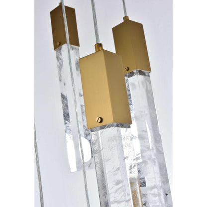 Aurora 13 Light Pendant, Satin GoldBy Elegant Furniture & Lighting