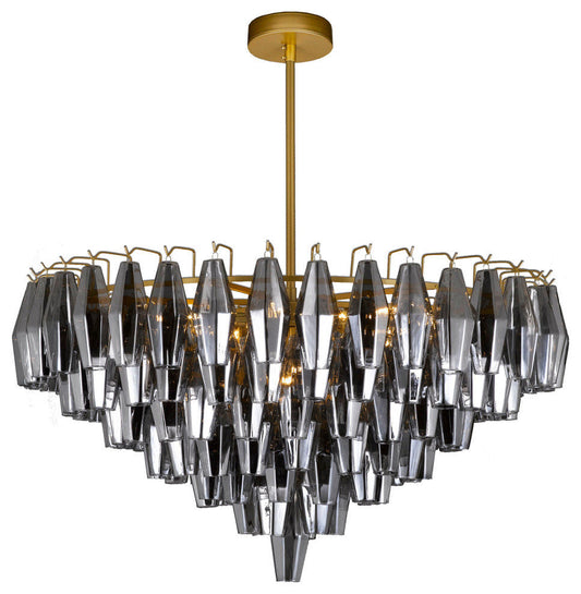 Chiaro Round 37” Vintage Chandelier Industrial Loft Rustic LightingBy HarrisonLane510