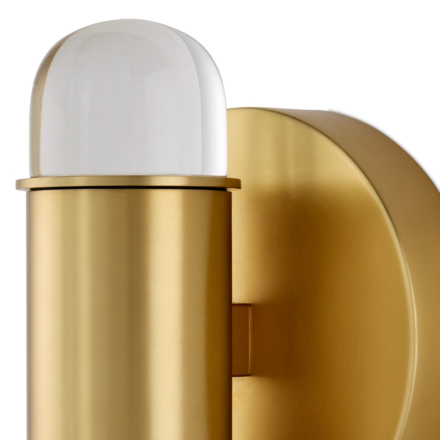 Capsule Brass Wall SconceBy Currey & Company