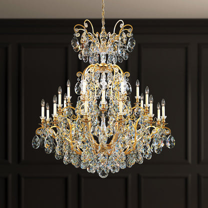 Schonbek 3774-22 25 Light Crystal Chandelier, Heirloom GoldBy Schonbek