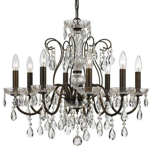 Crystorama 3028-EB-CL-S Butler - 8 Light ChandelierBy Crystorama Lighting