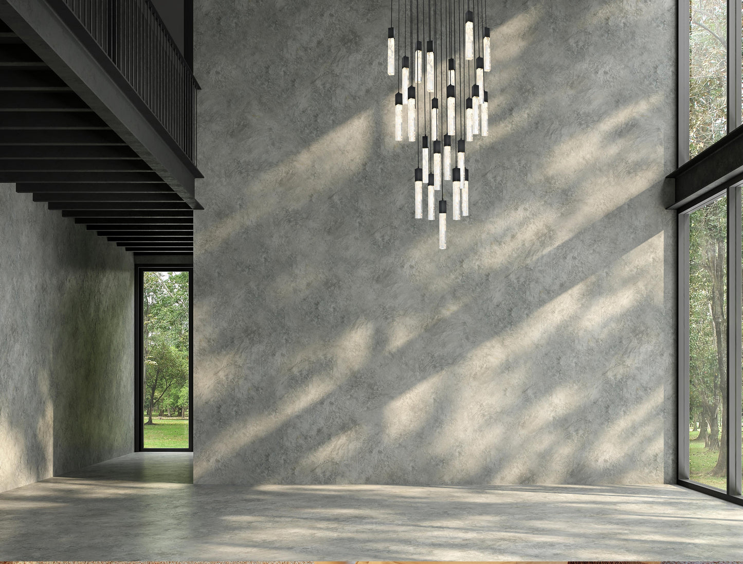 Home Living 36" Chandelier, BlackBy Home Living