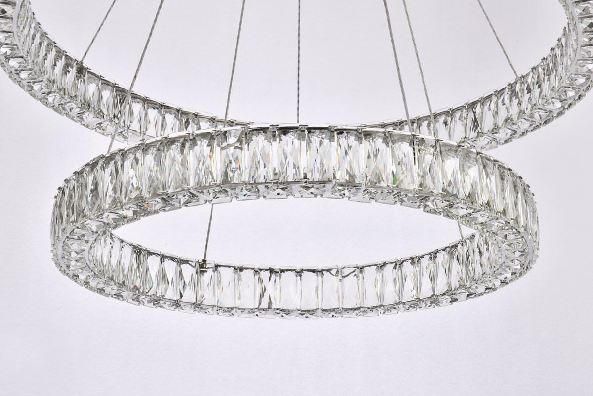Modern Chrome 2-Light ChandelierBy Home Living