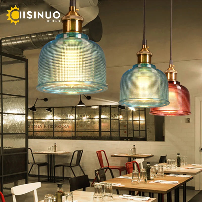 Modern E27 Glass Pendant Light by for Dining Bedroom Bar Cafe Decoration