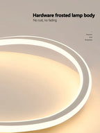 Round Master Bedroom Lamp | Nordic LED Ceiling Light for Modern Living Rooms