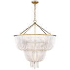 Arlington Chandelier, 8-Light, Silver, Clear Heritage Crystal, 28"W (1305-40H MVLXV)