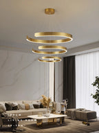 Round Ring LED Chandelier for Dining Room Bedroom Living Room Modern Nordic Decor