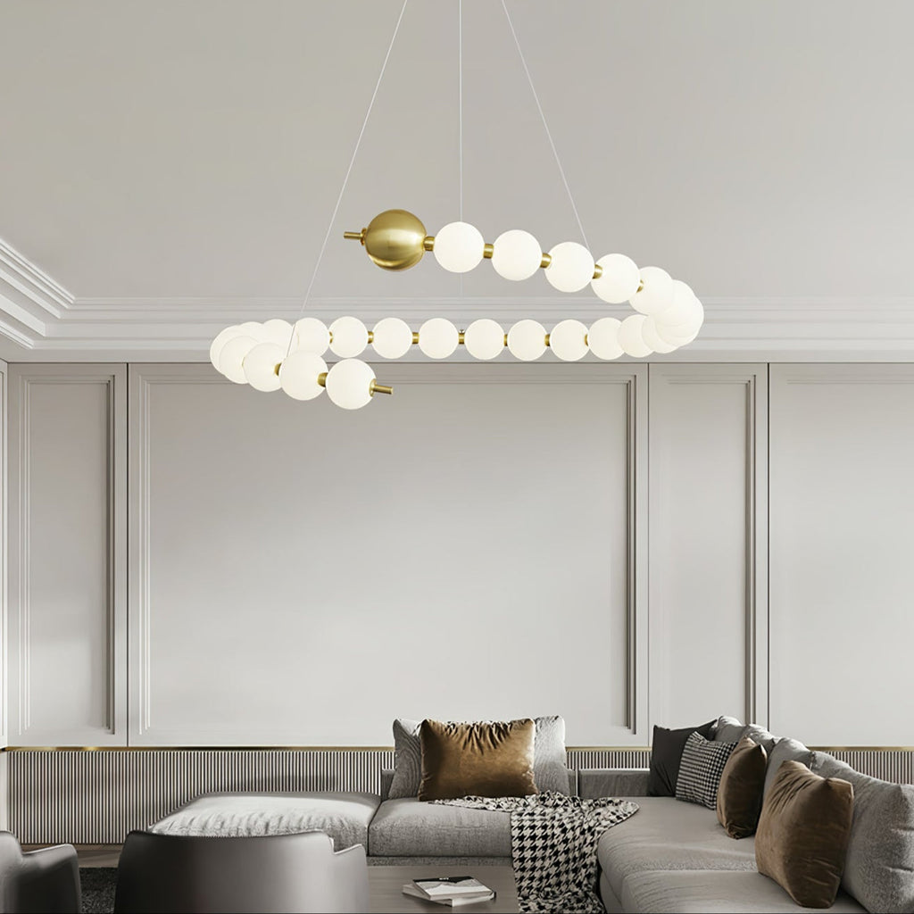 Acrylic Pearls Chandelier