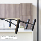 Aerial Chandelier, LED, Matte Black, 50"W (700ARL55B-LED930 70P9D5M)