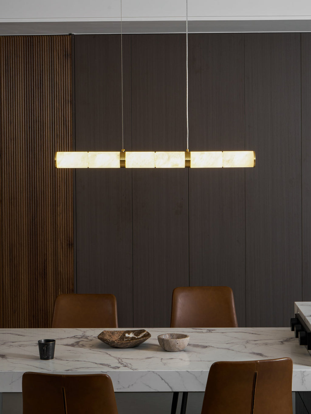Alabaster Beam Pendant Light
