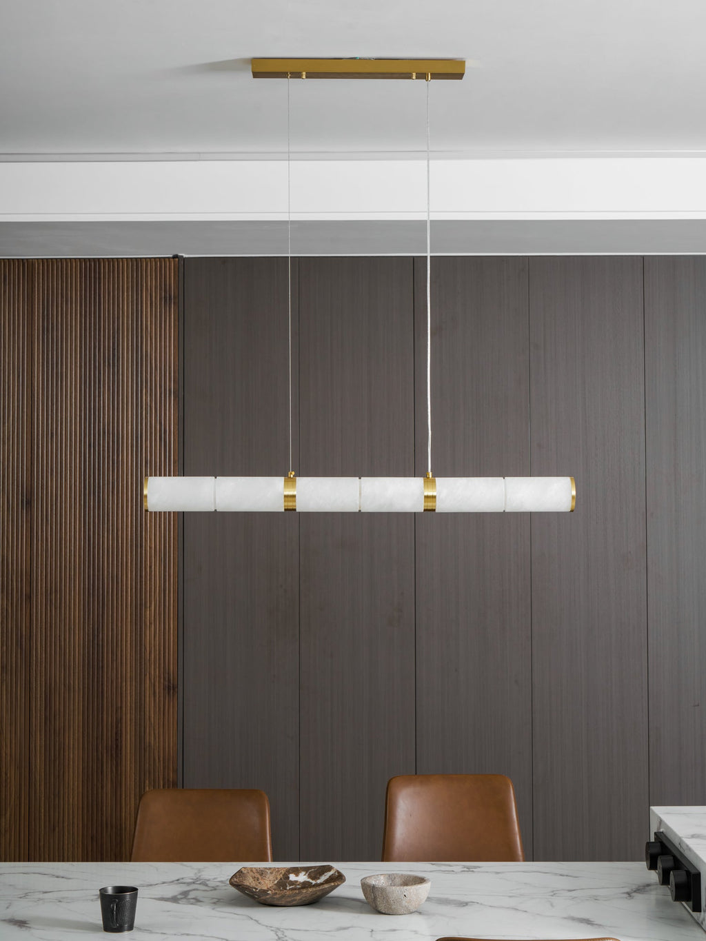 Alabaster Beam Pendant Light