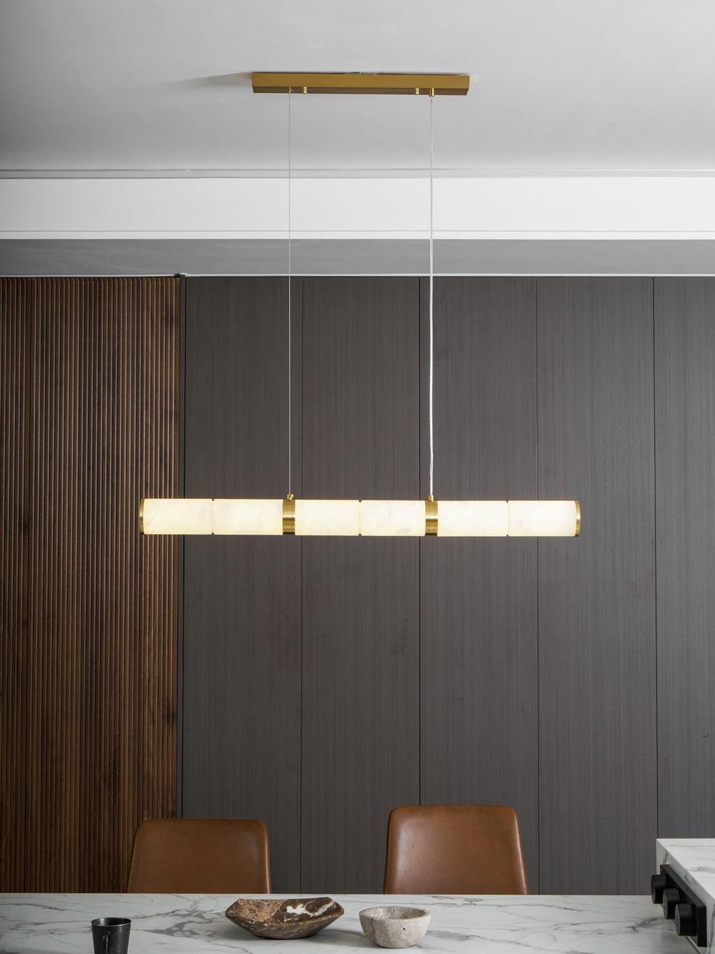 Alabaster Beam Pendant Light