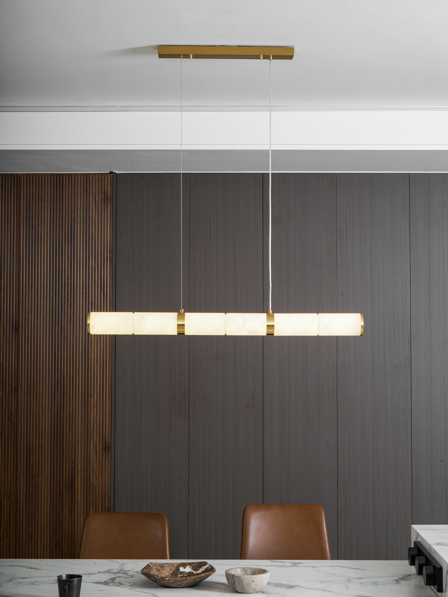 Alabaster Beam Pendant Light