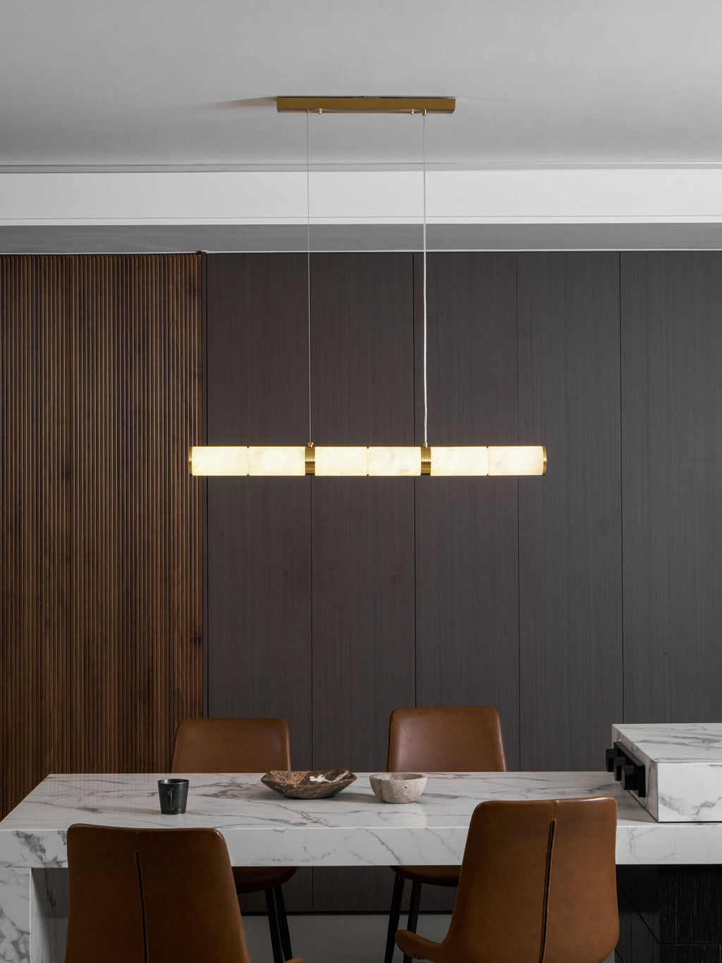 Alabaster Beam Pendant Light