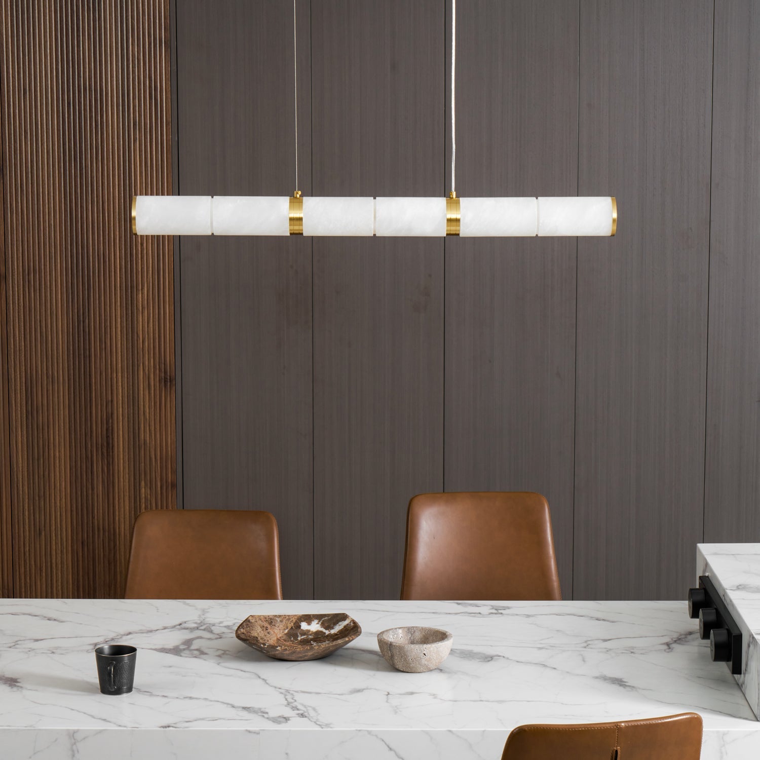 Alabaster Beam Pendant Light