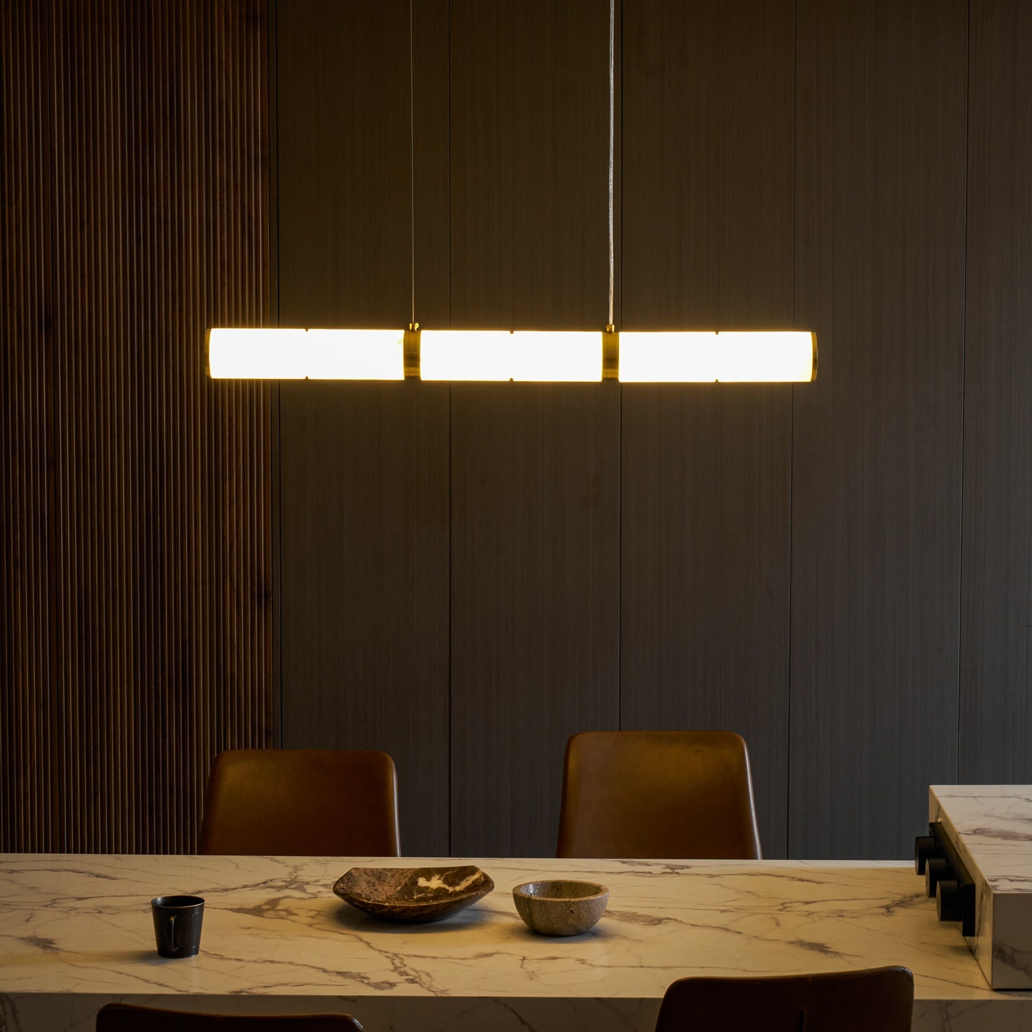 Alabaster Beam Pendant Light
