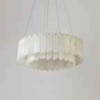 Alabaster Cascade Tiered Chandelier