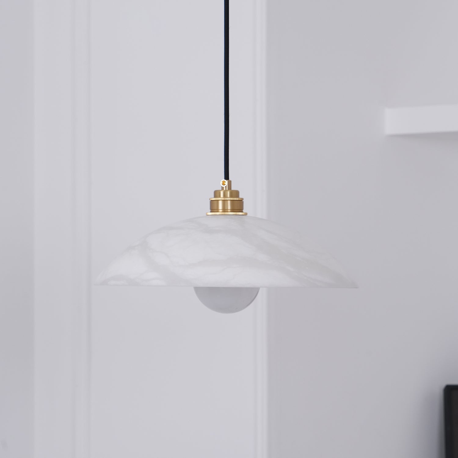 Alabaster Dome Swag Pendant Lamp