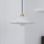 Alabaster Dome Swag Pendant Lamp
