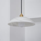Alabaster Dome Swag Pendant Lamp
