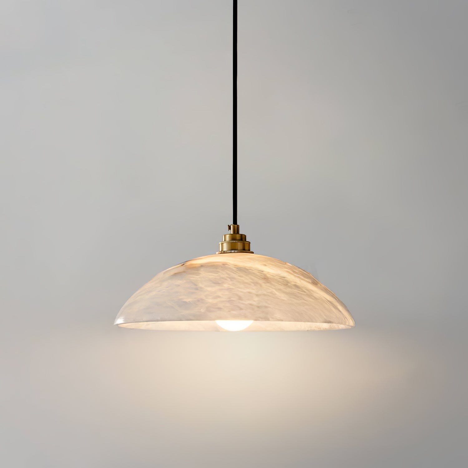 Alabaster Dome Swag Pendant Lamp