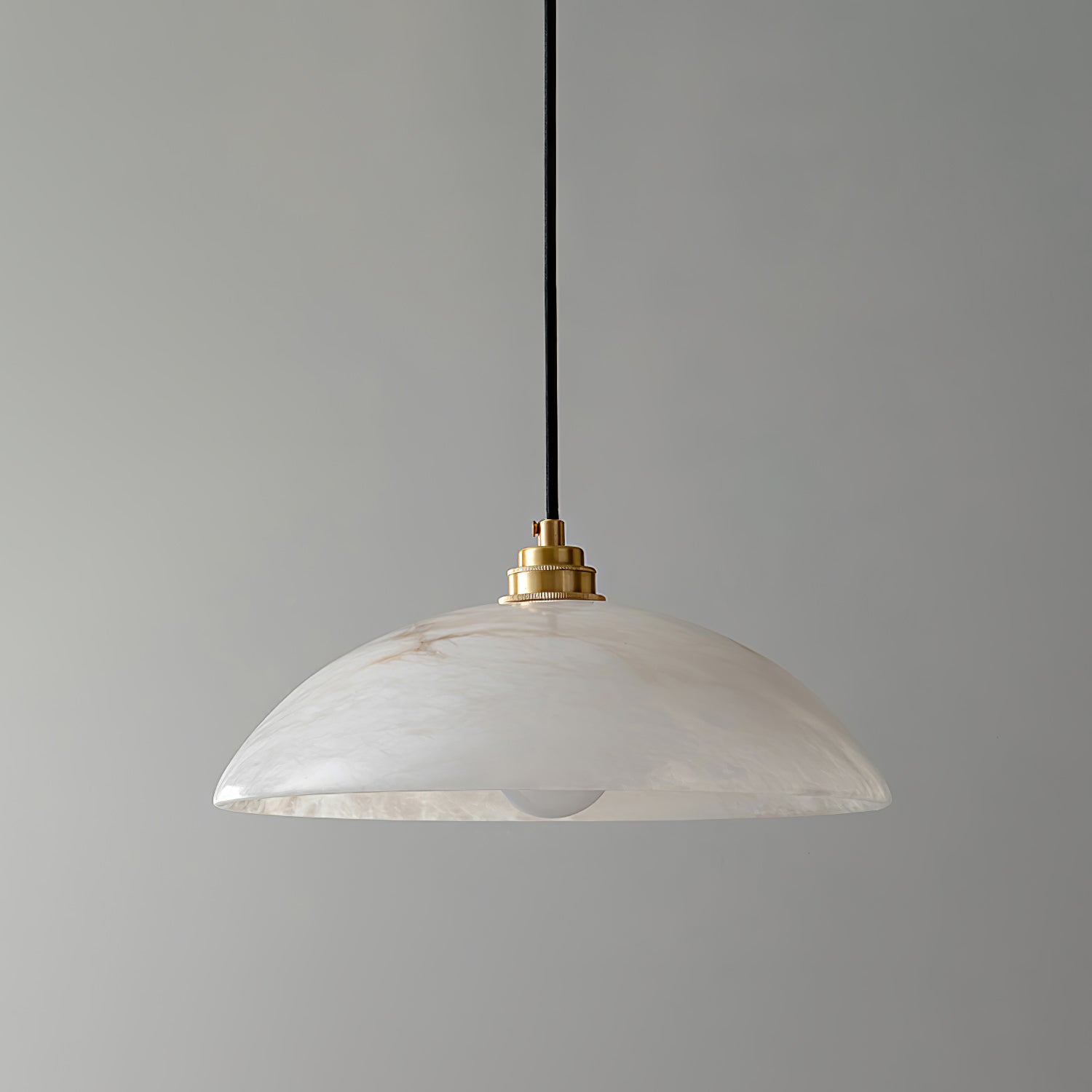 Alabaster Dome Swag Pendant Lamp