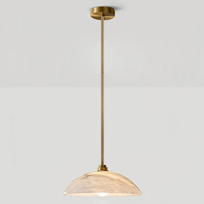Alabaster Dome Pendant Lamp