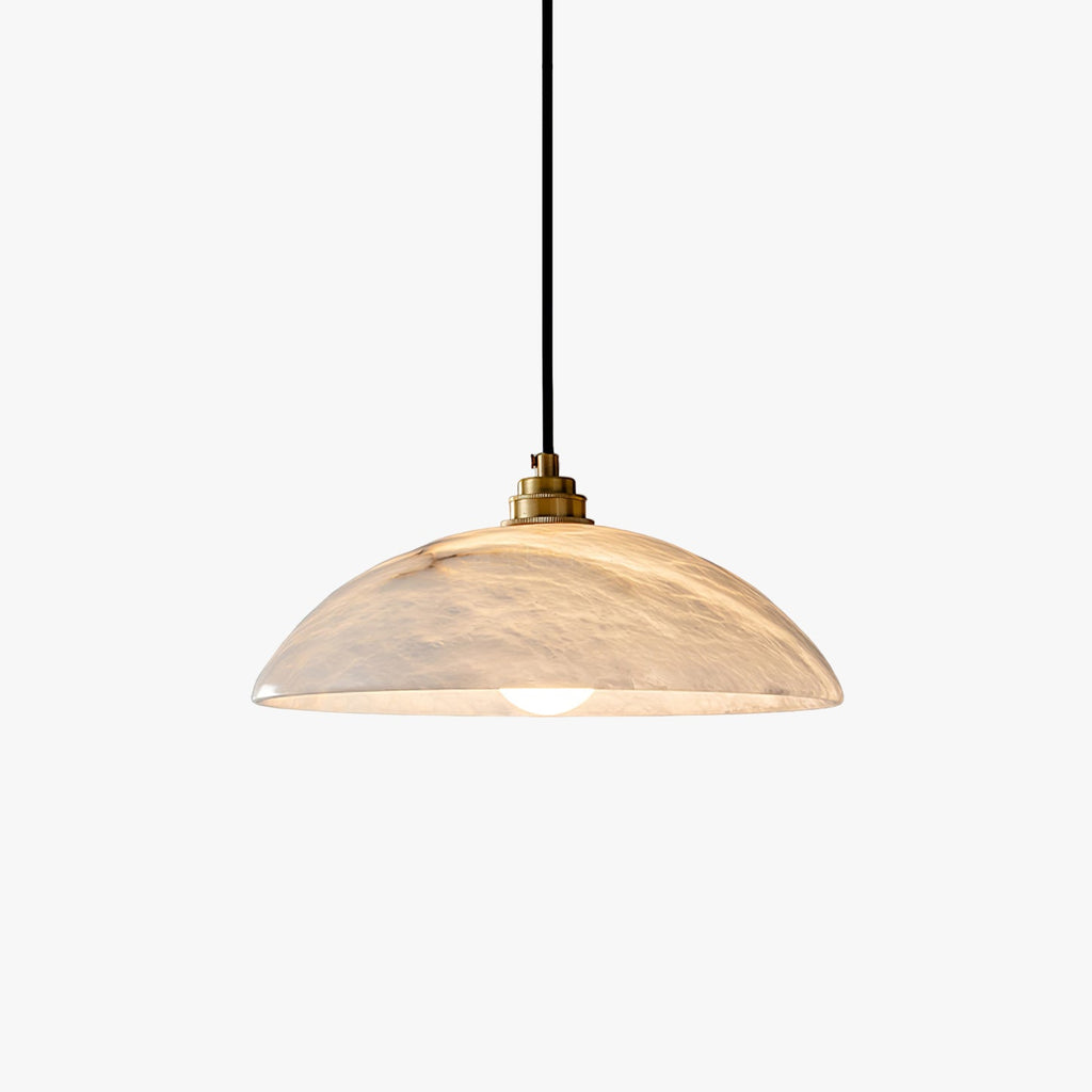 Alabaster Dome Swag Pendant Lamp