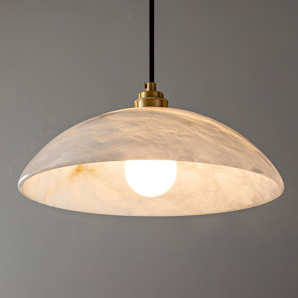 Alabaster Dome Swag Pendant Lamp