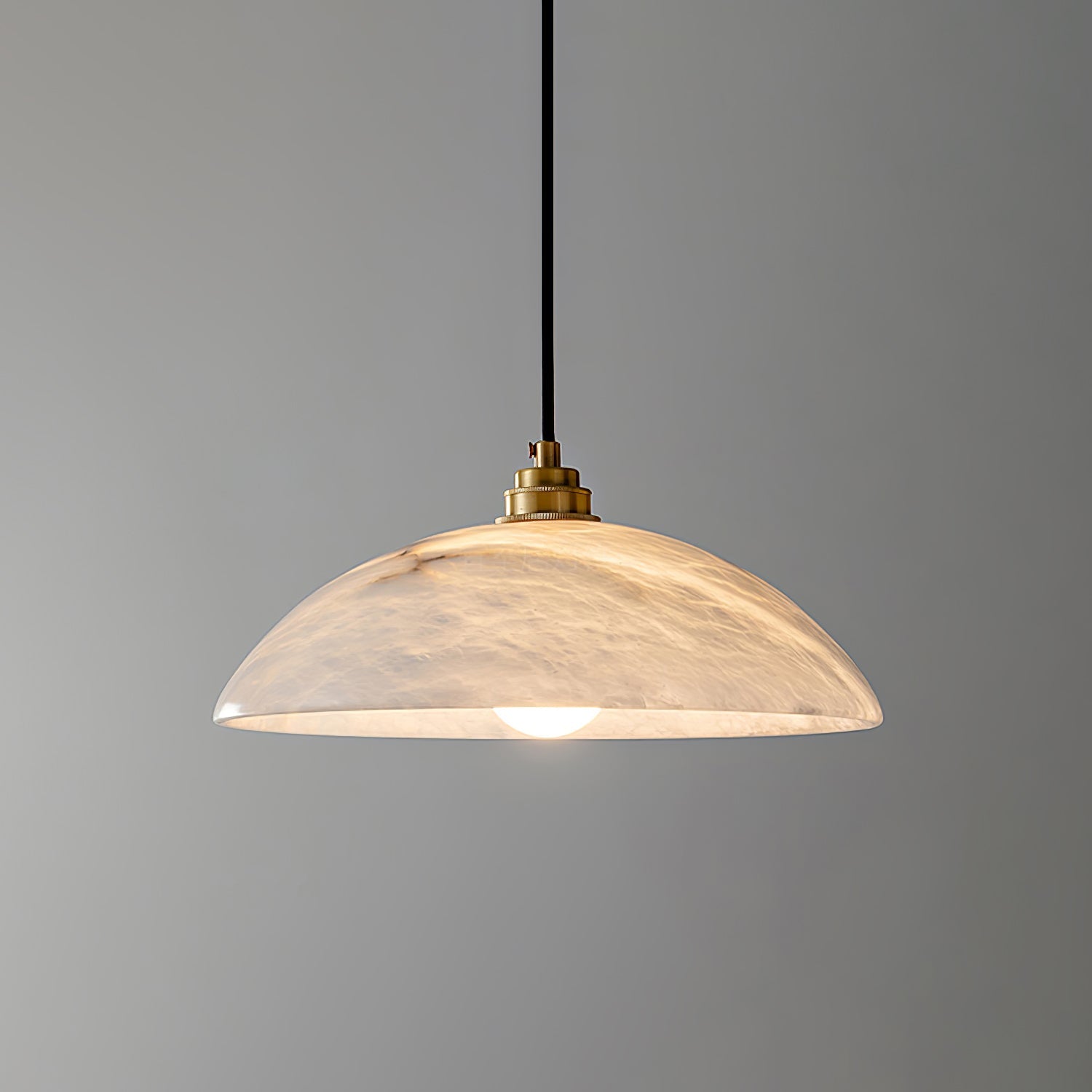 Alabaster Dome Swag Pendant Lamp