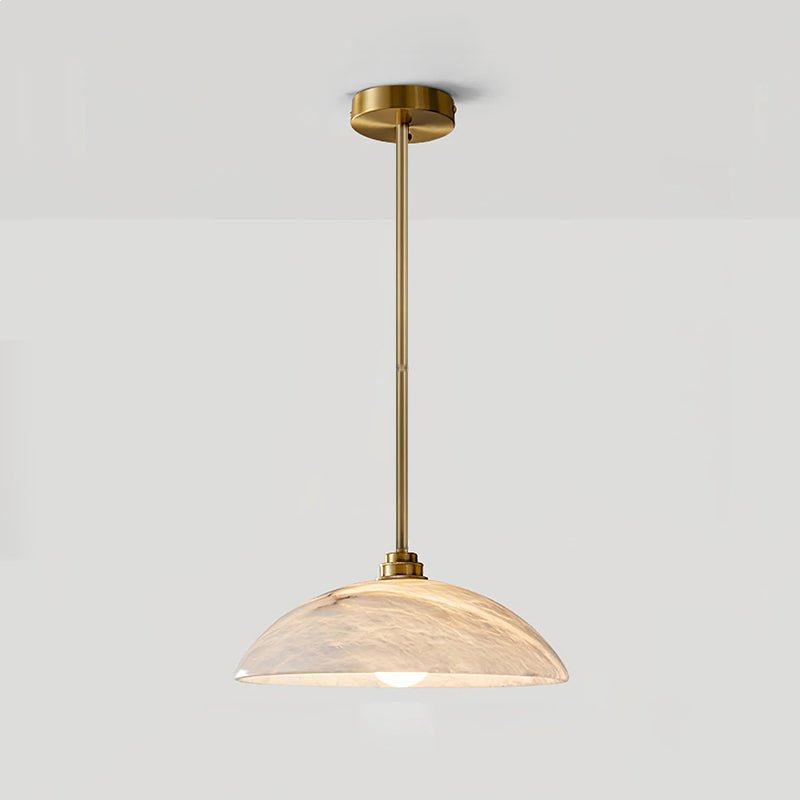 Alabaster Dome Pendant Lamp