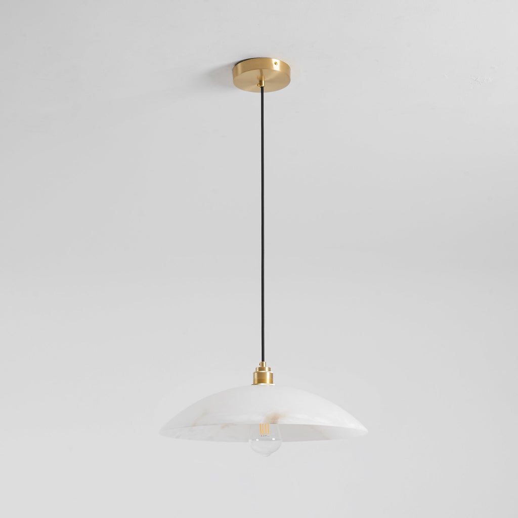 Alabaster Dome Swag Pendant Lamp