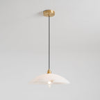 Alabaster Dome Swag Pendant Lamp