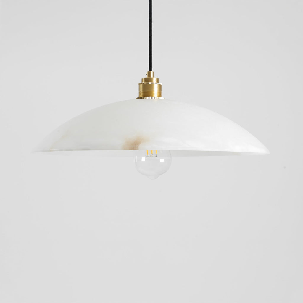 Alabaster Dome Swag Pendant Lamp