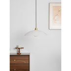 Alabaster Dome Swag Pendant Lamp