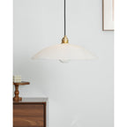 Alabaster Dome Swag Pendant Lamp