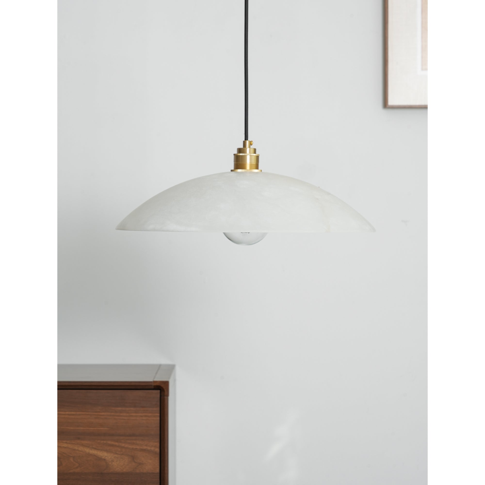 Alabaster Dome Swag Pendant Lamp