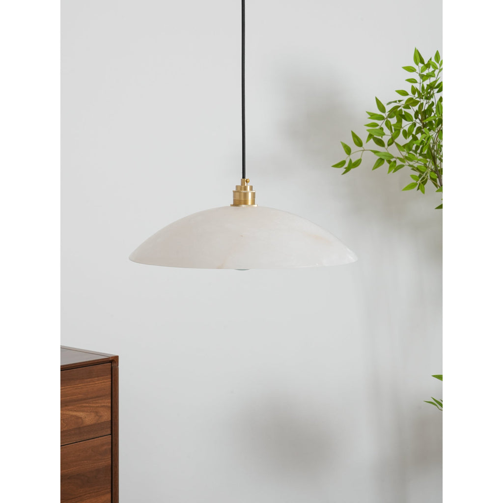 Alabaster Dome Swag Pendant Lamp