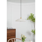 Alabaster Dome Swag Pendant Lamp