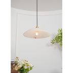 Alabaster Dome Swag Pendant Lamp