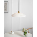 Alabaster Dome Swag Pendant Lamp