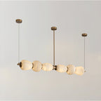 Alabaster Pebble Linear Chandelier