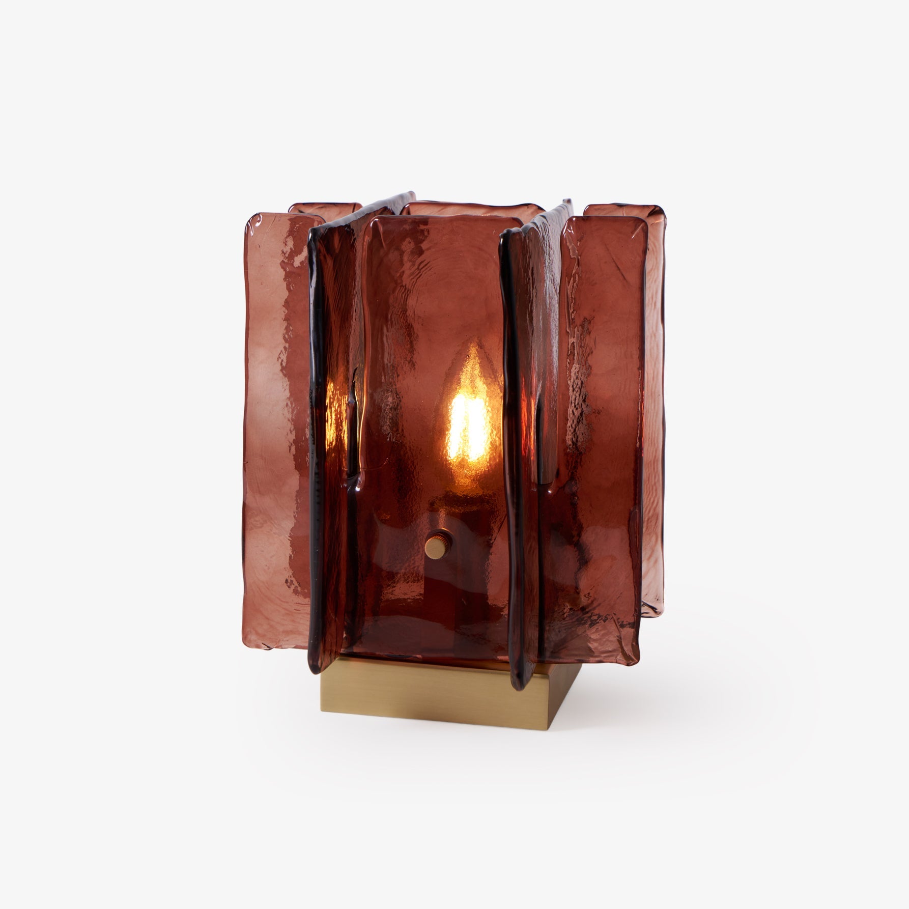 Amber Building Block Table Lamp