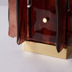 Amber Building Block Table Lamp