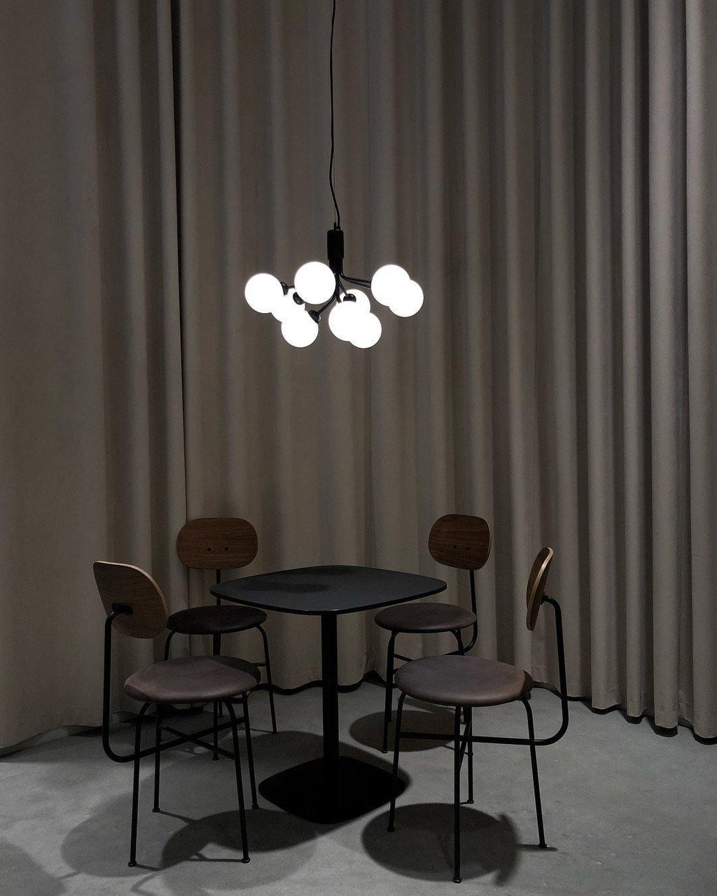 Glass Sphere Cluster Chandelier