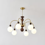 Archway Walnut Color Chandelier