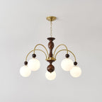 Archway Walnut Color Chandelier