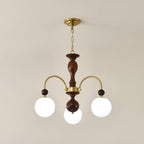Archway Walnut Color Chandelier