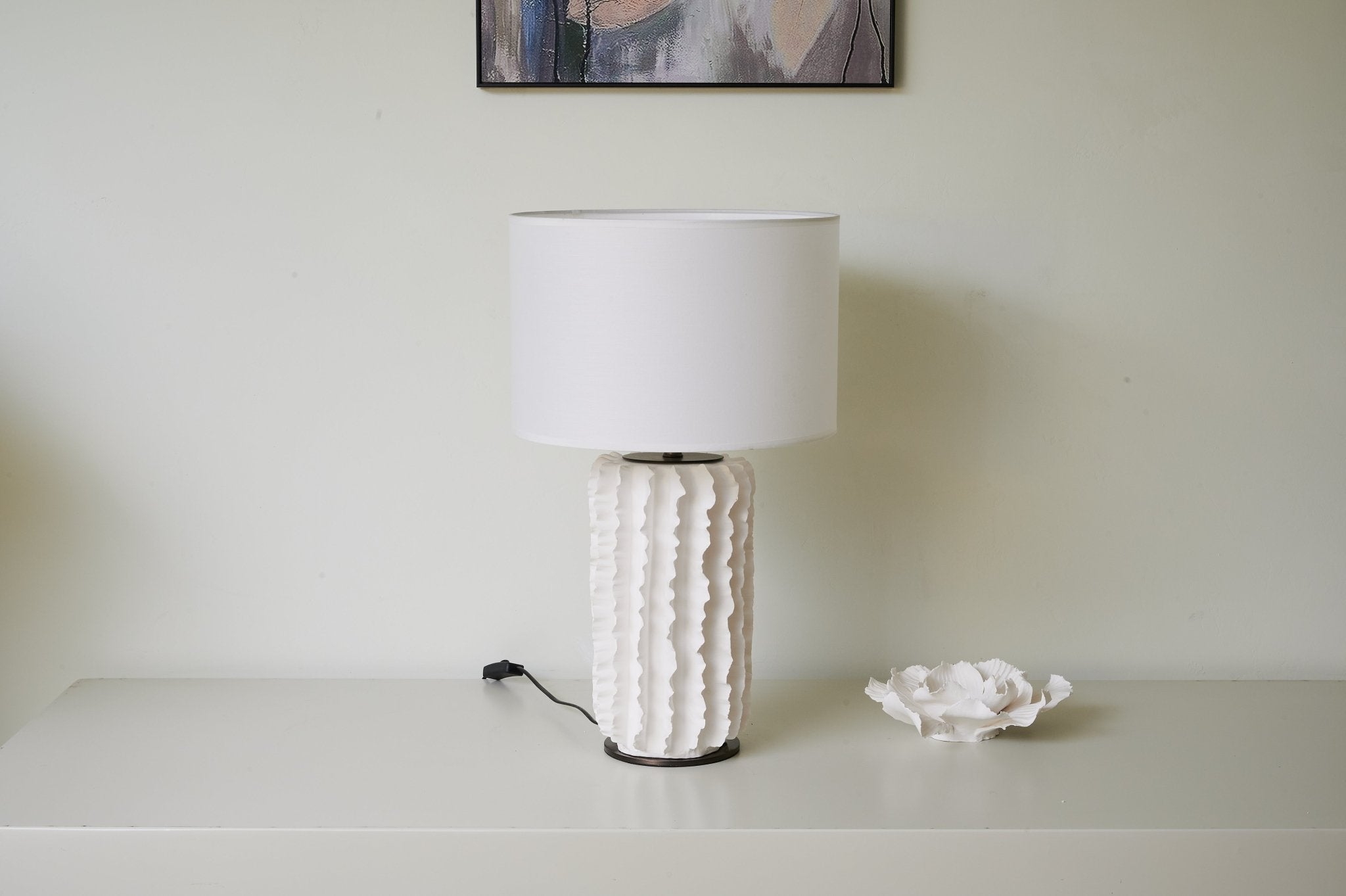 Arroyo Sculpted Ceramic Table Lamp